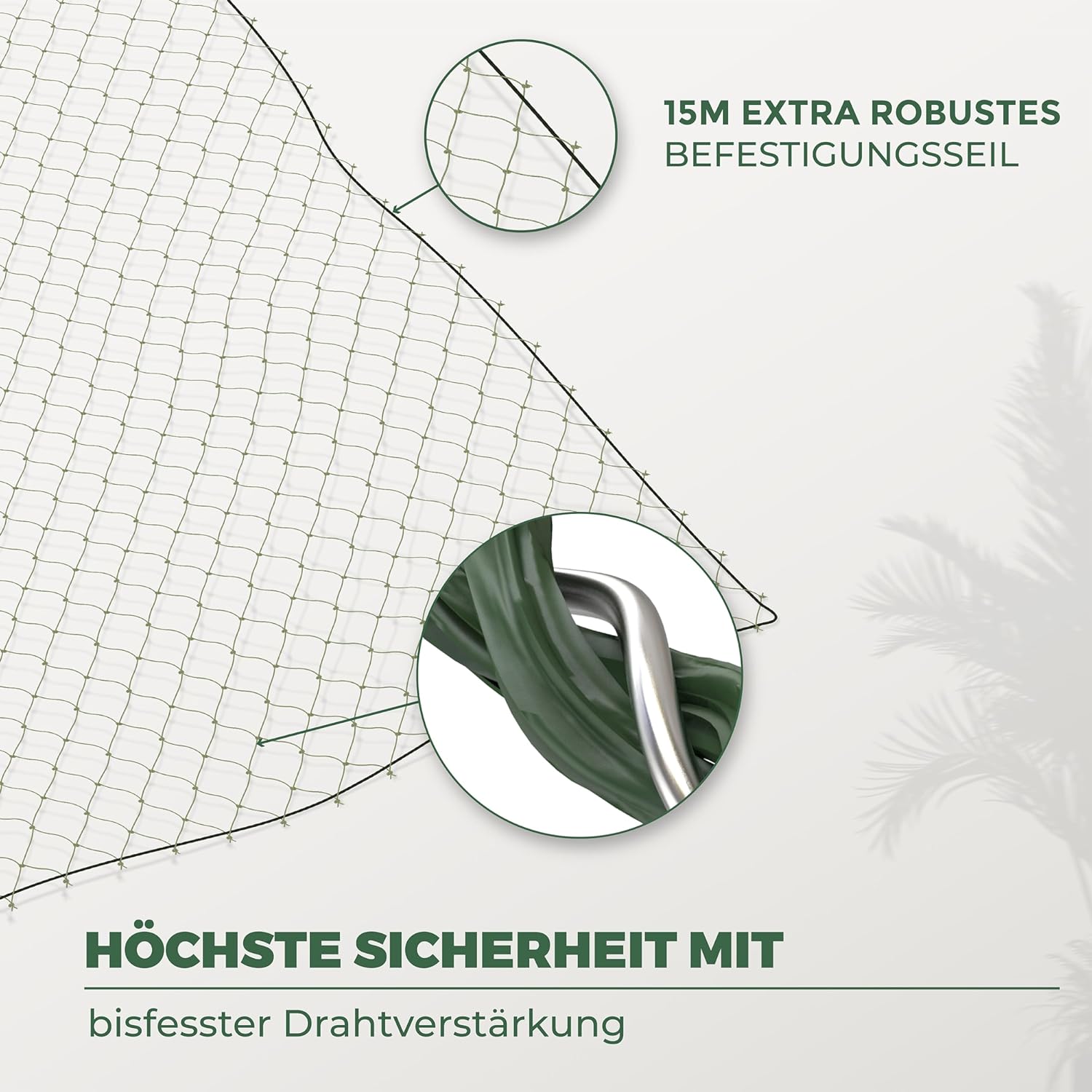 Katzennetz für Balkon 4m x 3m