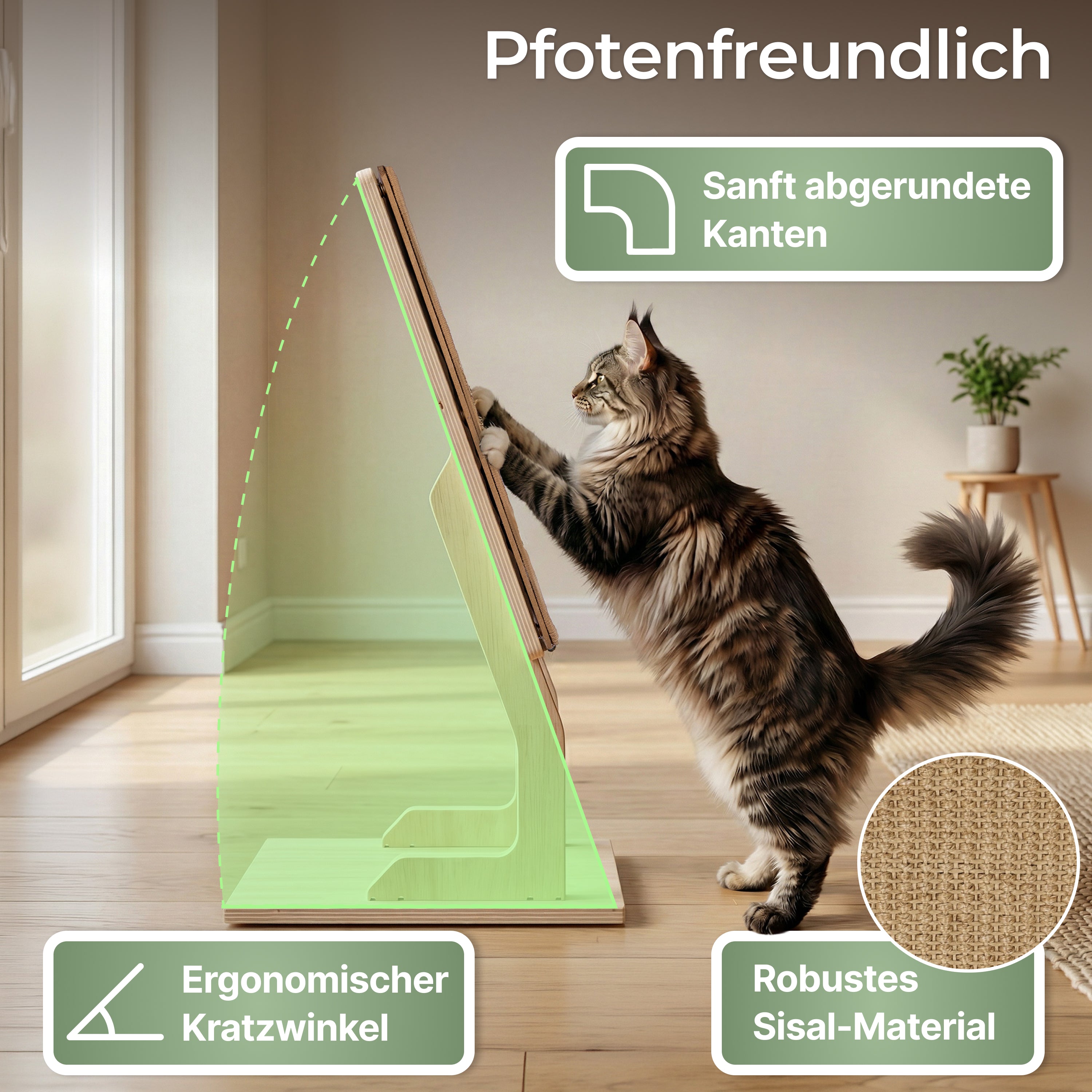 WOOWOOD Katzenkratzbrett