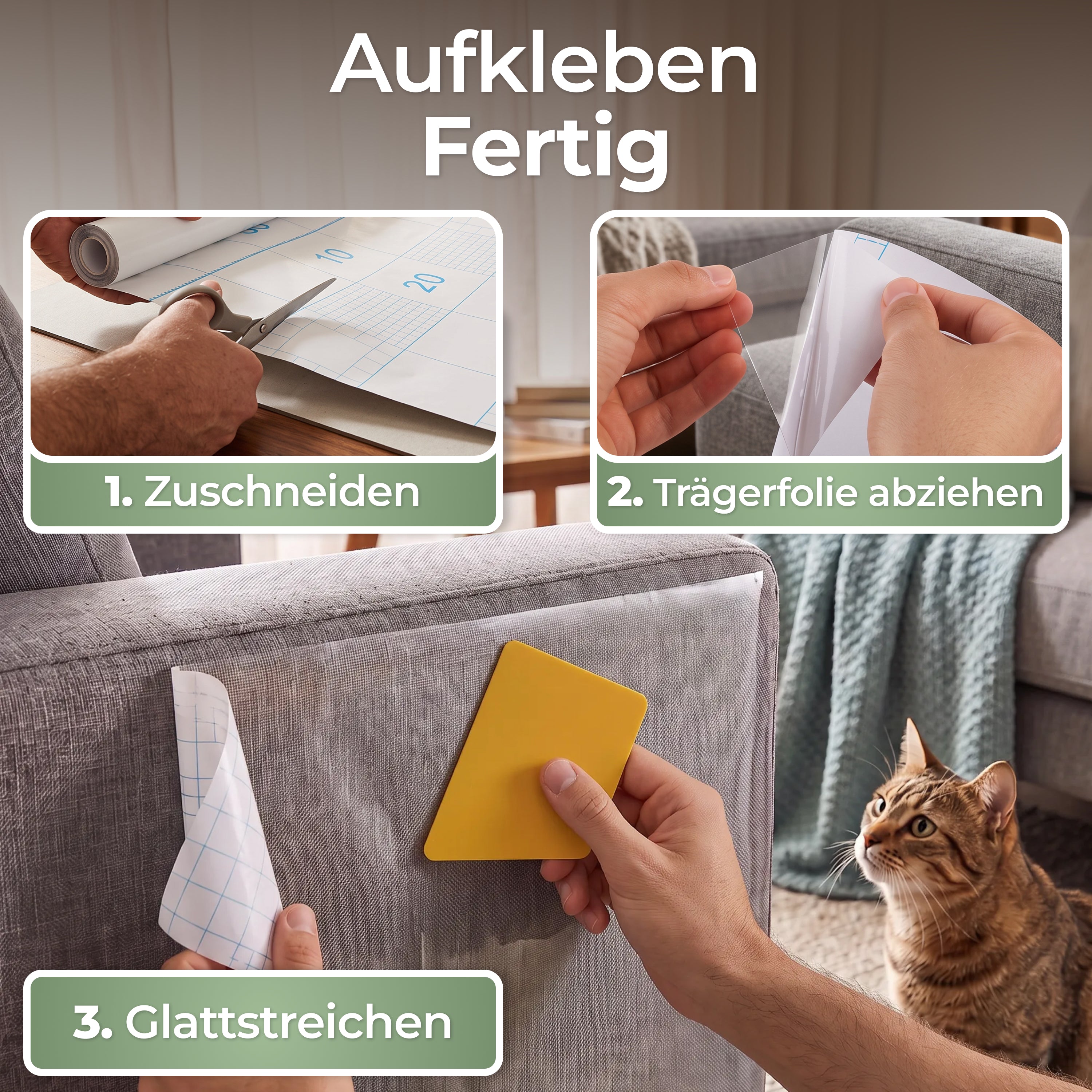 Kratzschutzfolie Katze selbstklebend