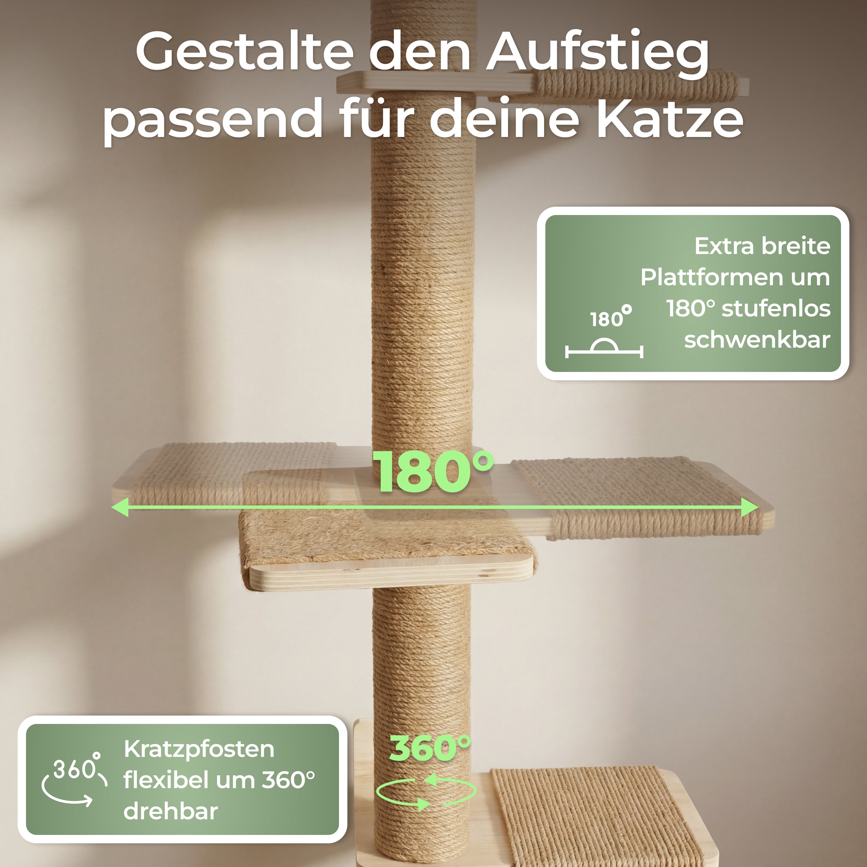 Deckenhoher Kletterbaum Katze