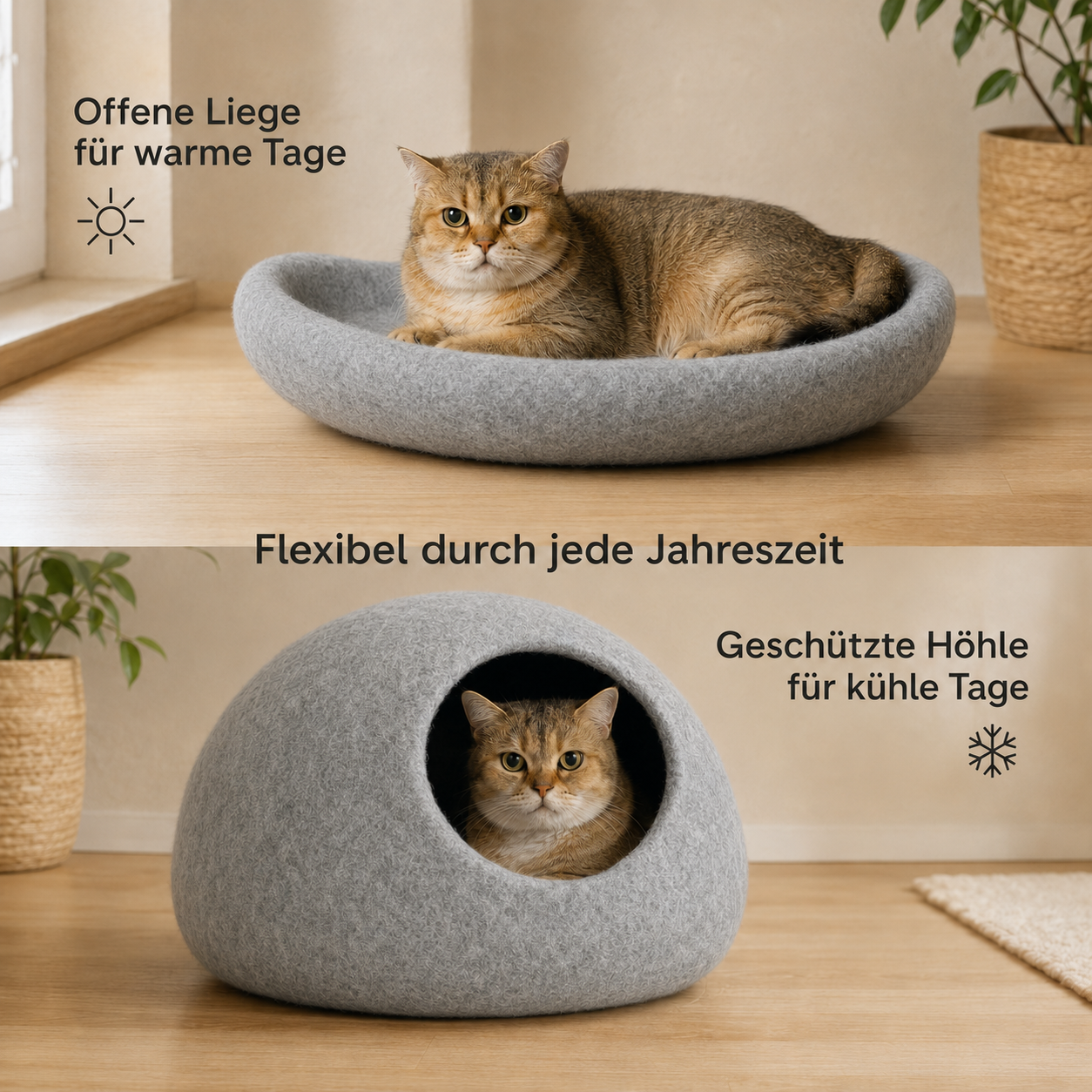 Flexibel durch jede Jahreszeit – Cosy Cave Naturhell