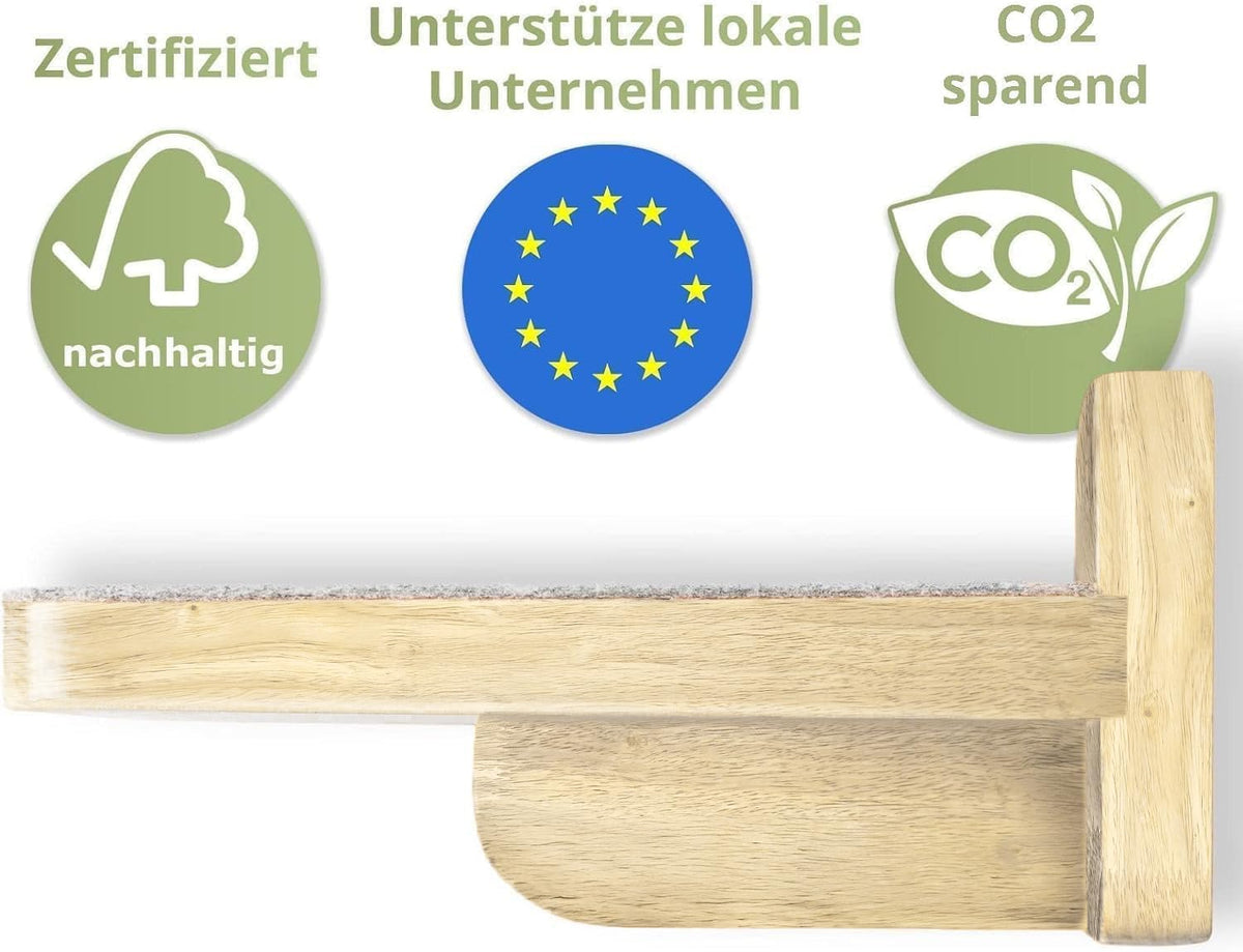 WOOWOOD Katzentreppen XL Naturholz