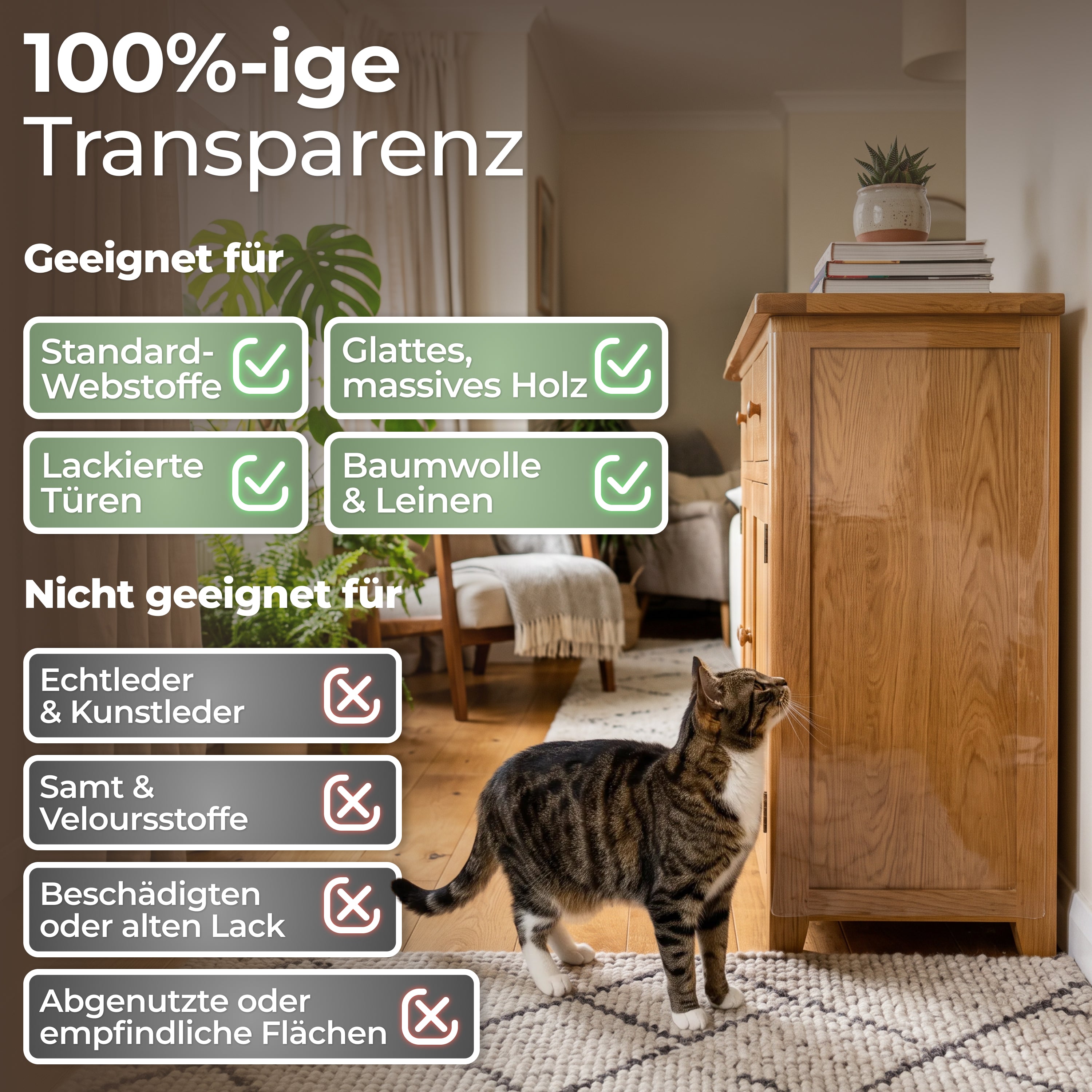 Kratzschutzfolie Katze selbstklebend